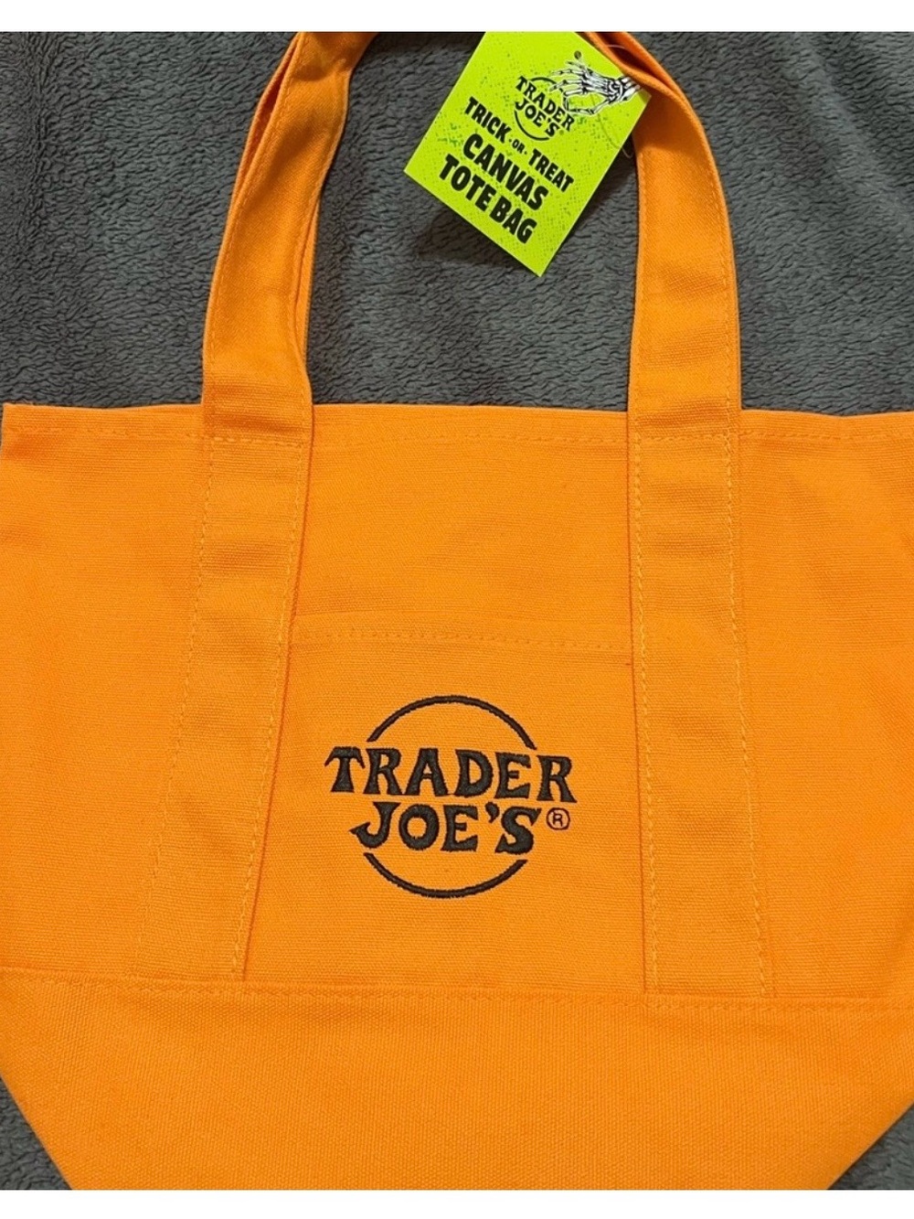 Trader Joe’s Orange Canvas Tote Bag